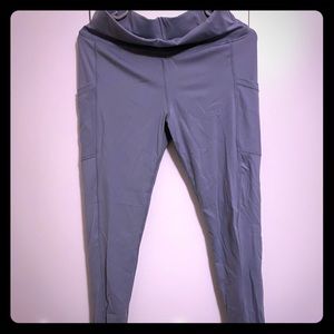 Athletic grey shapewear compression legging size L